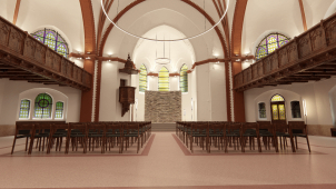 Rekonstrukce Červeného kostela má novou podobu. Podívejte se!