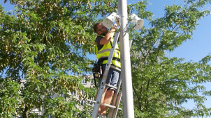 V Radíkově včera zkoušeli nový výstražný a informační systém