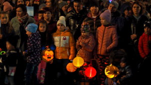 Olomoučané vyrazili do ulic s lampiony, oslavili 28. říjen
