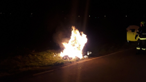 Krajští hasiči řešili na přelomu roku několik požárů