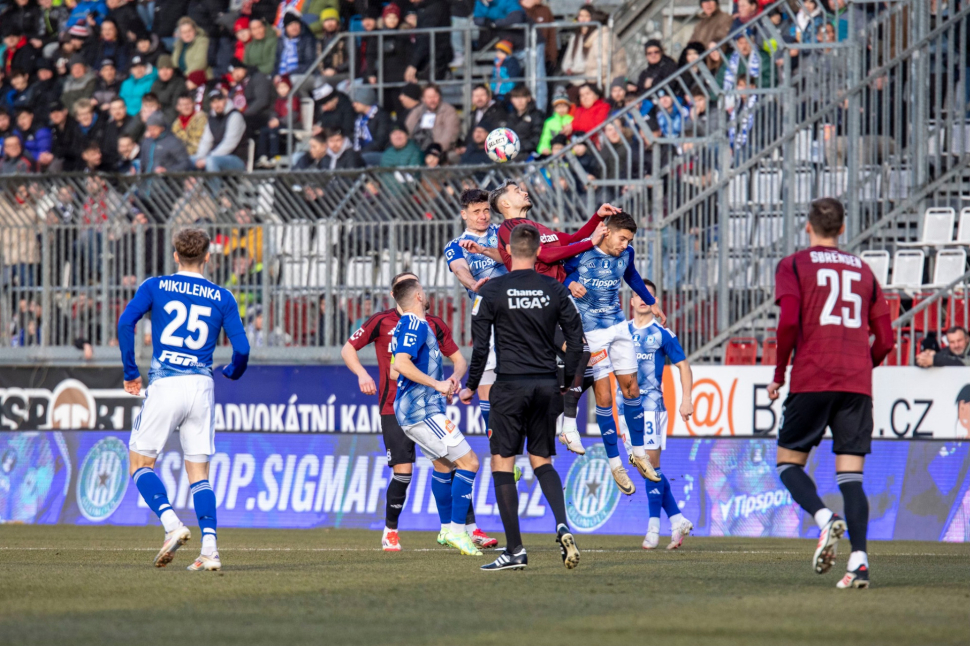 Fotbalisté SK Sigma Olomouc prohráli se Spartou